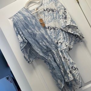 Blue tie dye romper - fill too - short bottoms